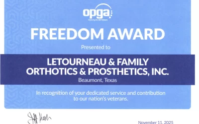 Honored to Serve: LeTourneau & Family Orthotics & Prosthetics Receives the 2025 Freedom Award